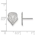 thumbnail image 2 of 10k White Gold LogoArt University of New Mexico Lobos Small Post Earrings Q1W004UNM, 2 of 4