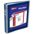 thumbnail image 2 of Avery Flexi-View 3 Ring Binder, 1.5 Inch Round Rings, 1 Navy Blue Binder (17638), 2 of 4
