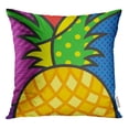 thumbnail image 1 of RYLABLUE Pop Ananas Coloré Fruits Unique Juteux Popart Jeter Taie d'Oreiller Housse de Coussin, 1 of 1