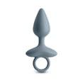 thumbnail image 1 of NS Novelties Renegade Orion Rechargeable Silicone Vibrating Anal Plug, Gray, 1 of 5
