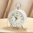 thumbnail image 6 of Unique Bargains Vintage Alarm Clock with Nightlight White 4.3"L x 2.0"W x 6.4"H, 6 of 7