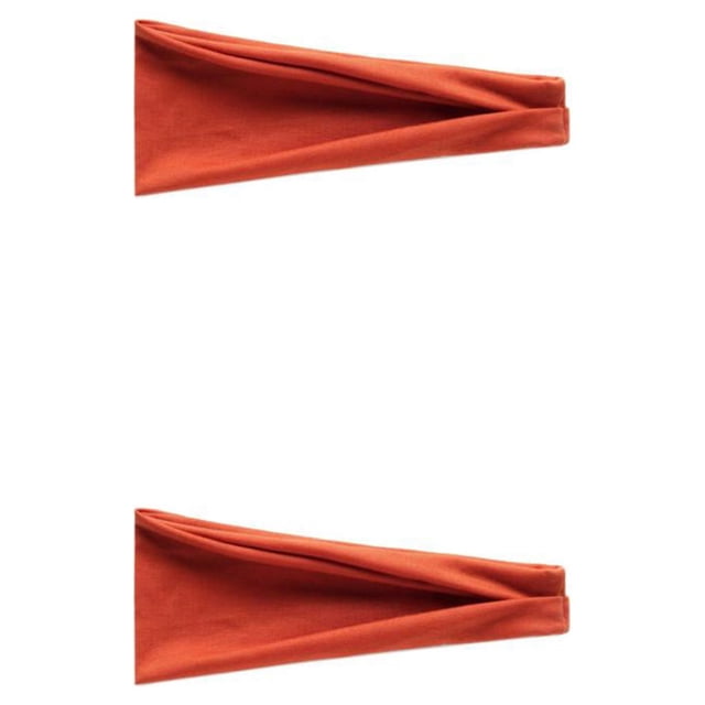 Wweixi Elastic Hair Bands For Comfort And High Elasticity Sweat Absorption 29 Rust Red 1 2Set