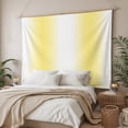 thumbnail image 3 of Lemon Yellow White Large Tapestry for Bedroom Wall Hanging Tapestry,Gradient Vertical Stripes Geometric Ceiling Backdrop Tapestries Poster Blanket Wall Decor for Teens Room Living Room 100" x 59", 3 of 8