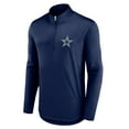 thumbnail image 2 of Men's Fanatics Navy Dallas Cowboys Quarterback Quarter-Zip Top, 2 of 3