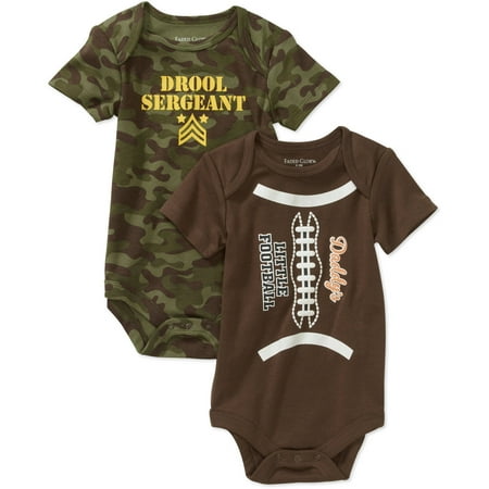 Faded Glory - Newborn Boys' 2-pack Attit