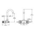 thumbnail image 2 of Elkay LKB400 Solid Brass Wall Mount Faucet Faucet, 2 of 2