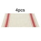thumbnail image 1 of Mantel Cuadrado a Rayas de PVC Resistente al Calor Soporte para Olla Tira Roja 30x45cm 4 Uds Ticfox, 1 of 8