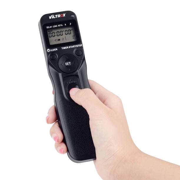Cámara Controlador de obturador Viltrox tiempo lapso intervalómetro Timer Control remoto obturador con C3 Cable para Canon 1D serie 5D 5DII 5DIII 7 10 D 20 D D30 40D 50D Viltrox Controlador de obturador