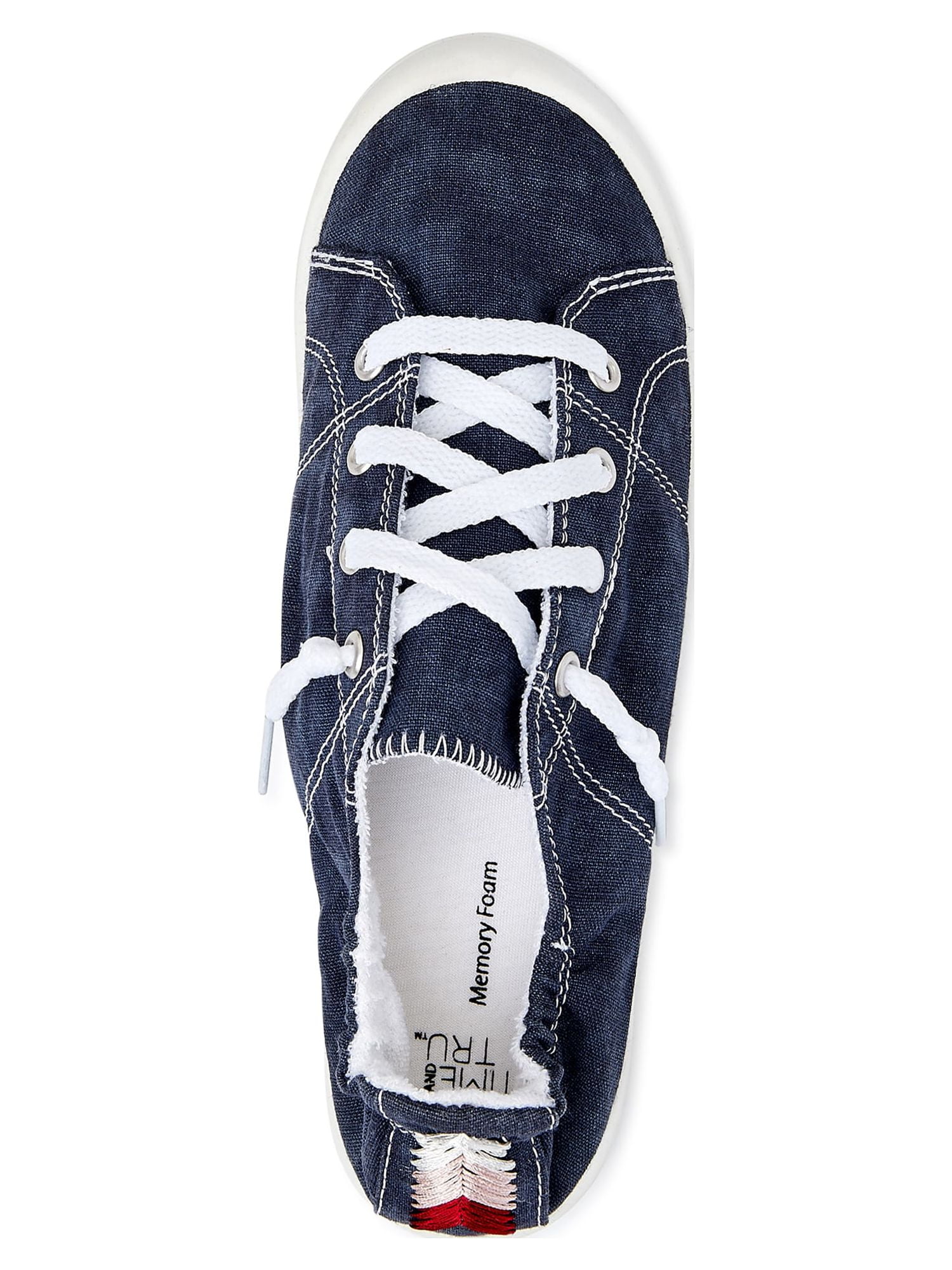 Time and Tru Women's Scrunch Back Slip-On Sneaker