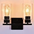 thumbnail image 4 of Lámparas De Baño Negras,Lámparas De Granja De 3 Luces Para Baño Sobre El Espejo,Luz De Tocador Negra Mate Reconocida Por Ul,Arreglo De Luz De Pared Moderno, 4 of 5