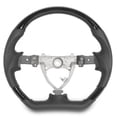thumbnail image 2 of Car Flat Bottom Steering Wheel ,ABS Material Hydro Dip Steering Wheel Perforated Leather Flat Bottom Black Stitching Rplacement for FJ Cruiser 2007 to 2017, 2 of 7