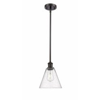 516-1S-WPC-GBC-84 Innovations Lighting Berkshire 1 Light 8" Mini Pendant Oil Rubbed Bronze/Seedy