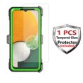 thumbnail image 2 of Njjex Phone Cases for Samsung Galaxy A13 5G (2021) 6.5", [Buit-in Temerped Glass Screen Protector] Combo Holster Belt Clip [Heavy Duty] [Kickstand] Full-Body Rugged Holster Case (Green), 2 of 9