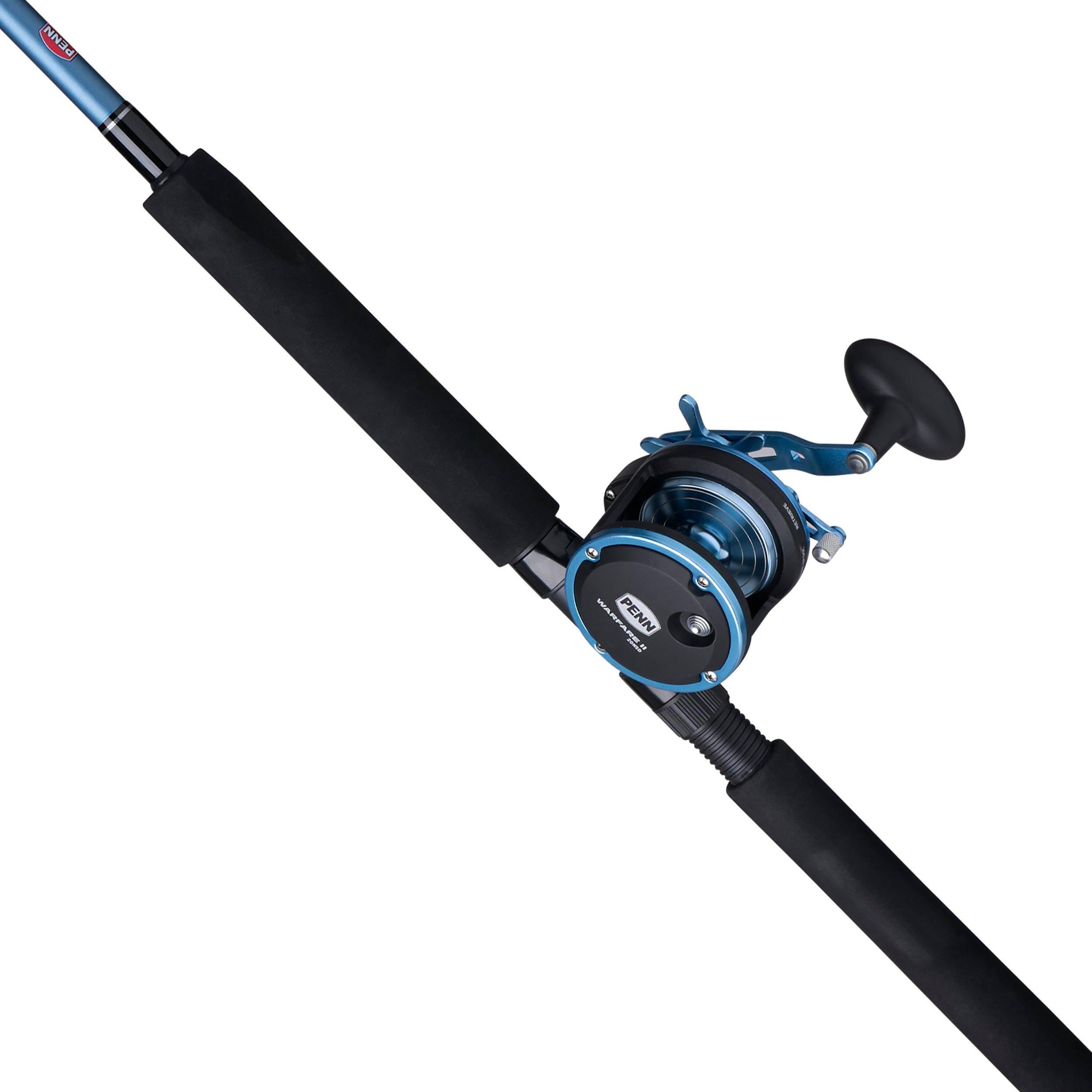 PENN Warfare II Star Drag Conventional Fishing Combo, 6' Medium Heavy Rod, 20N Size Reel