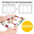 thumbnail image 4 of Yayeee Rocker Switch Wall Plate 2-Gang 4.7"x4.6" Home Decorative Outlet Cover, Apple Pattern, 4 of 6