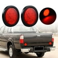 thumbnail image 6 of Astra Depot 40X Red 4" Round 24-LED Brake Stop Tail Light Fit Cargo Semi Trailer Container Tractor Truck Bus Lorries, 6 of 7