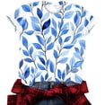 thumbnail image 5 of PXLKNZH T-Shirts Décontractés à Manches Courtes pour Femmes Col Rond Tuniques Mignonnes Hauts Basiques Blouses Tee de Travail Multicolore,TTG, 5 of 5