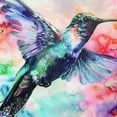 thumbnail image 6 of Orinice Hummingbird Sky Wings Round Table Cover Stain Resistant Washable Indoor Outdoor Tablecloth Kitchen Dining Wedding Parties Full Width Single-Sided Printing 100% Polyester Fiber 31-35, 6 of 8