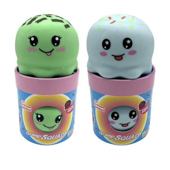 2 Pack Scoop Squad Squishy Ice Cream Scoops- Jiminy and Mighty