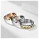 thumbnail image 3 of 8 Anillos de la persona agitada para la ansiedad, anillo de la banda del hilandero del acero inoxidable para los hombres de las mujeres, 3 of 3
