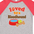 thumbnail image 4 of Inktastic Bloodhound Loved by a (dog Breed) Boys or Girls Toddler T-Shirt, 4 of 5