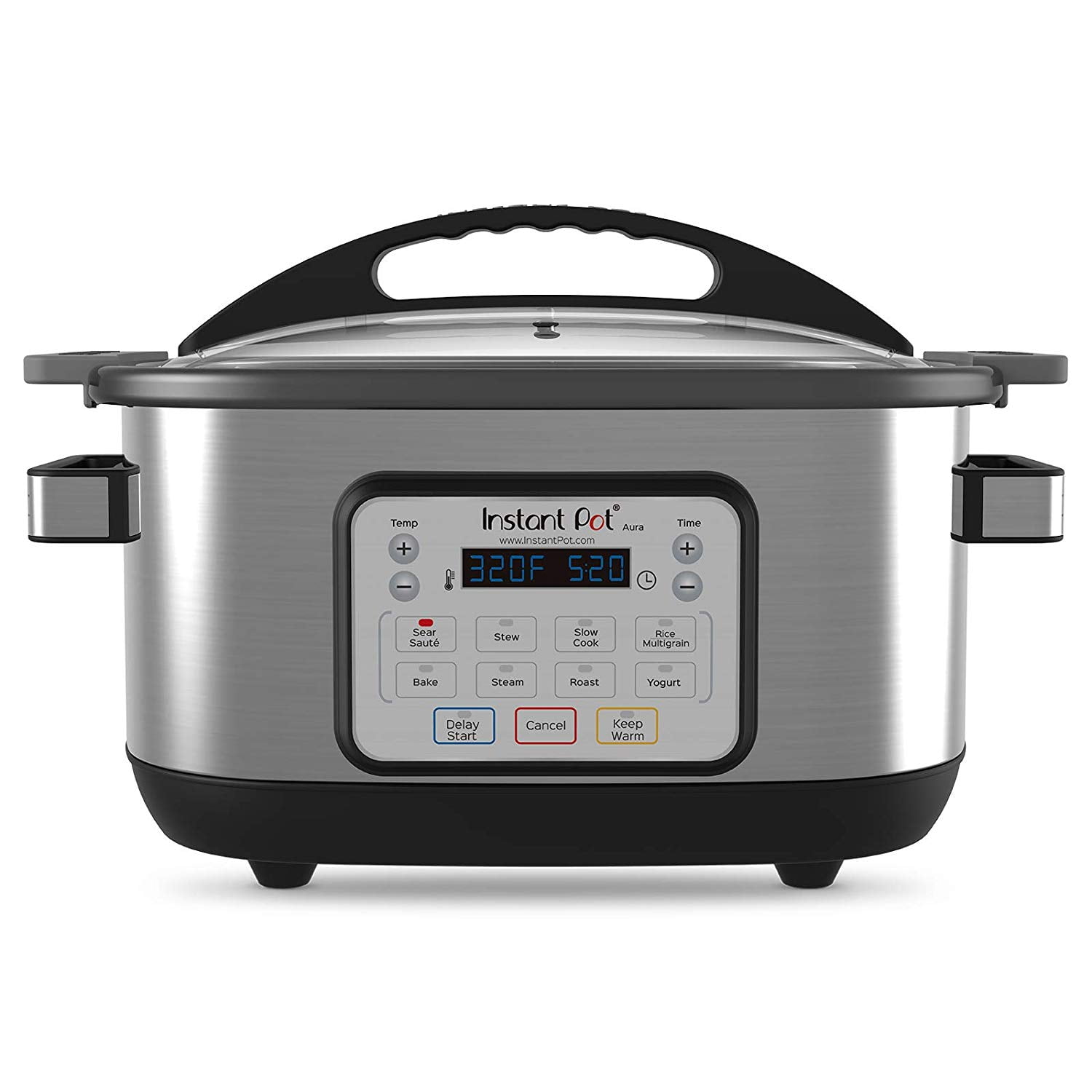 Instant Pot 6 Aura 6 Quantity Multi Use Programmable Ovens Toasters Multicooker Silver New Open Box Walmart Com Walmart Com