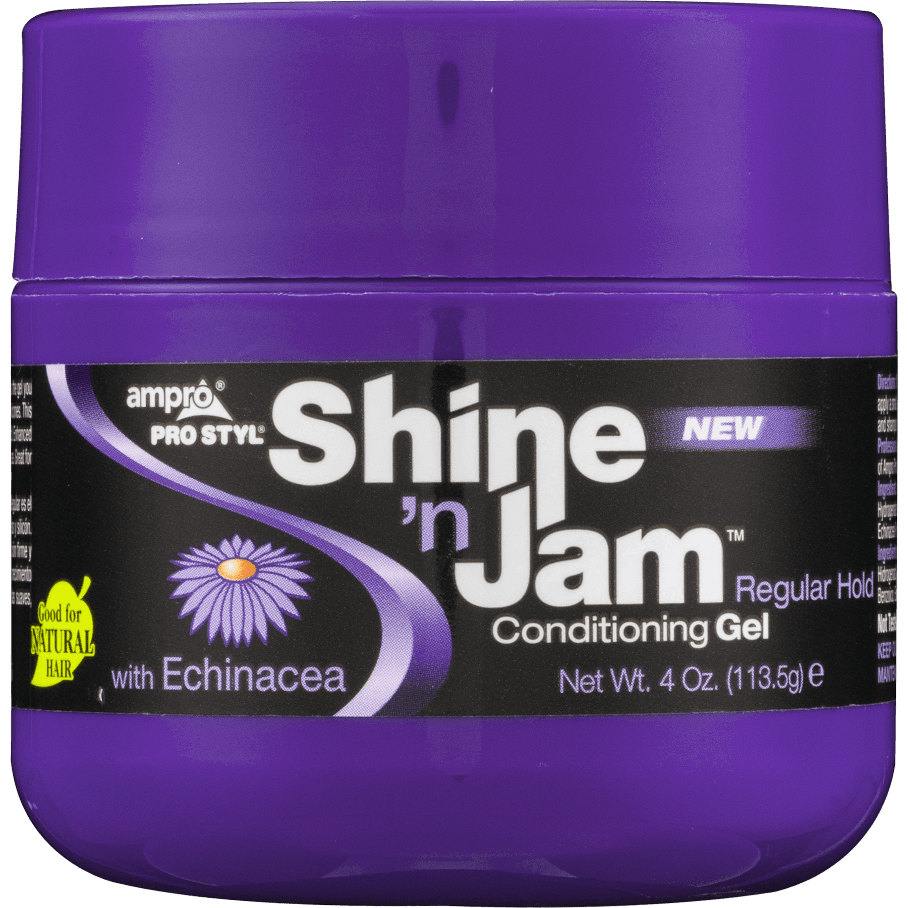 AmPro Tools Pro Styl Shine 'N Jam Nourishing Moisturizing Jar Hair Styling Gel, 4 oz