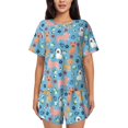 thumbnail image 1 of Fotbe Cute Dog Conjunto de Pijama Estampado para Mujer, 2 Piezas, Ropa de Dormir con Camiseta de Manga Corta y Shorts Suaves-Large, 1 of 6