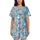thumbnail image 1 of Fotbe Cute Dog Conjunto de Pijama Estampado para Mujer, 2 Piezas, Ropa de Dormir con Camiseta de Manga Corta y Shorts Suaves-X-Large, 1 of 6
