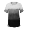 thumbnail image 4 of SMihono Hauts pour Femmes Été Mode Décontractée Femme Blouse à Col Rond Imprimée Manches Courtes T-Shirt Été Hauts T-Shirt Oversize pour Femmes, 4 of 4