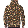 thumbnail image 7 of Uemuo Fast Food Pattern Men's Hoodie - Casual Pullover Hoodie with Kangaroo Pocket, Stylish Hooded Sweatshirt for Everyday Wear-Large, 7 of 7