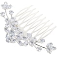 thumbnail image 4 of Wedding Hair Comb Bridal Hair Piece Rhinestone Hair Comb Wedding Accessory for Brides, 4 of 9