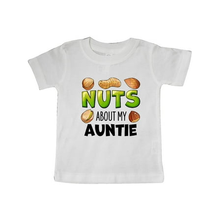 

Inktastic Nuts About My Auntie Peanut Almond Pistachio Gift Baby Boy or Baby Girl T-Shirt