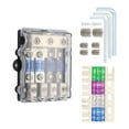 thumbnail image 1 of Bloc de Distribution d'Énergie Fondu Ensemble Résistant à l'Eau Support de Fusible Anl Accessoire de Réparation Automobile Durable pour la Couverture Audio de Voiture Transparente, 1 of 8