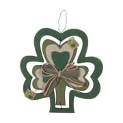 Shamrock Wall Decoration With Bow - Home Decor - 1 Piece