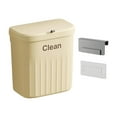 thumbnail image 1 of Hanging Waste Bin Kitchen Compost Bin with Sliding Lid Mountable Indoor Compost Yellow 12L, 1 of 9