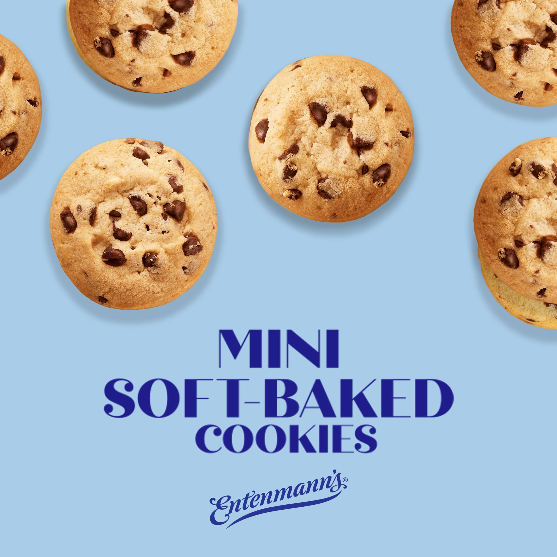 Entenmann's Soft-Baked Chocolate Chip Cookies, 5 packs, Mini 6.88 oz Box