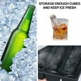 thumbnail image 4 of Silica gel ice cube mold with detachable cover can be reused, without BPA, suitable for bars and homes.black, 4 of 4