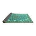 thumbnail image 2 of Ahgly Company Indoor Round Persian Turquoise Blue Traditional Area Rugs, 4' Round, 2 of 4
