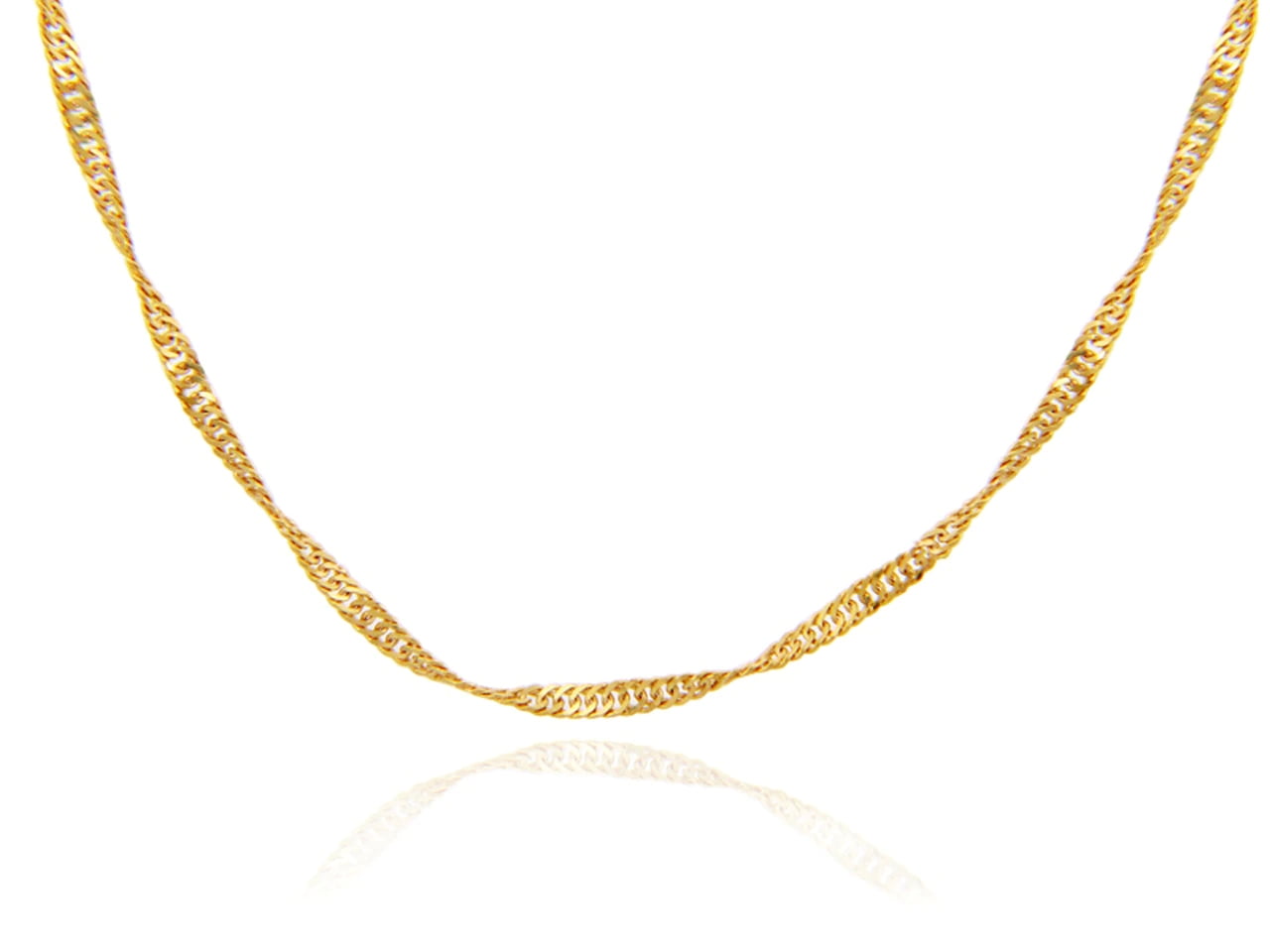 GOLD CHAINS SINGAPORE GOLD CHAIN 0.25MM 10K 16"