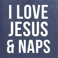 thumbnail image 6 of Wild Bobby, I Love Jesus & Naps Inspirational/Christian Men Graphic Tee, Vintage Heather Navy, 4X-Large, 6 of 6