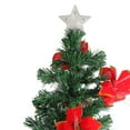 thumbnail image 3 of 5' Pre-Lit Medium Fiber Optic Artificial Christmas Tree with Red Poinsettias - Multicolor Lights, 3 of 6