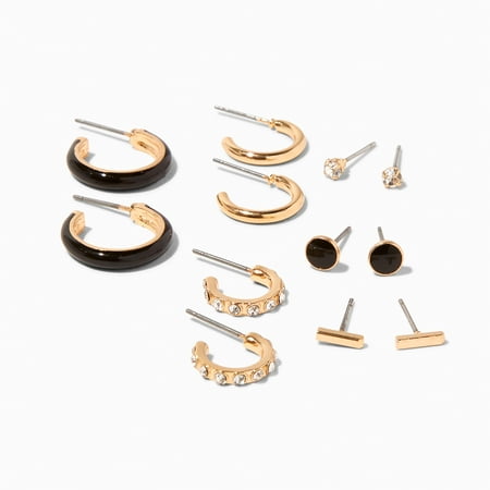 Claire's 6-Pack Huggie Hoop and Matching Stud Set, Mix and Match