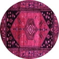 thumbnail image 1 of Ahgly Company Indoor Round Persian Pink Traditional Area Rugs, 3' Round, 1 of 4