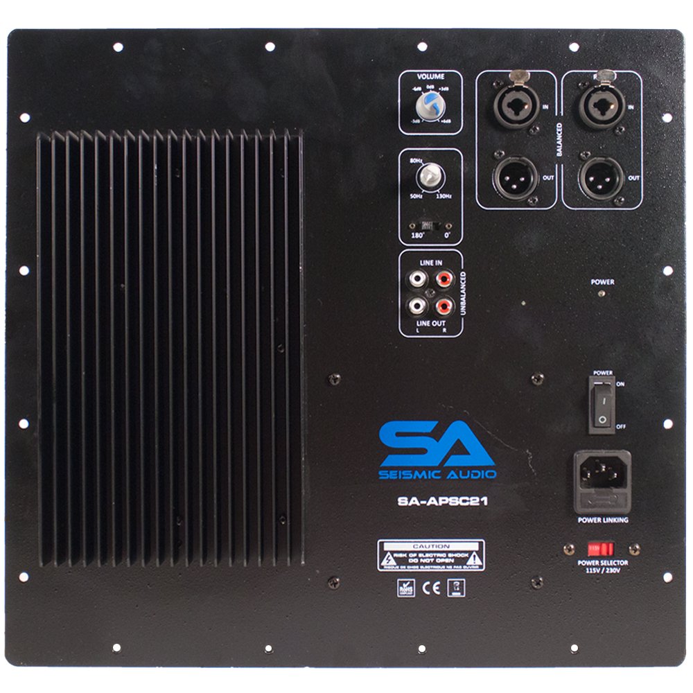 Seismic Audio Plate Amplifier for PA/DJ Subwoofer Class AB