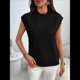 thumbnail image 5 of Suéteres de Cuello Alto para Mujer, Chalecos, Blusas Informales de Negocios y Moda, Conjuntos de Otoño. Negro M, 5 of 9