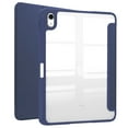 thumbnail image 2 of SaniMore Case for iPad 10th Generation 10.9" 2022, Auto Sleep/Wake Shock Resistant [Built-in Pencil Holder] Flip Stand [Dual Angle] Transparent Slim Lightweight Anti-fall Tablet Shell, Deep Blue, 2 of 9