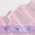 thumbnail image 4 of Coolnut Pink Butterfly Print Bath Towels Set - 1 Bath Towel 1 Washcloth Extra Absorbent 100% Cotton Towels, Super Soft Bathroom Towels for Home, Hotel Washcloth Gift, 4 of 7