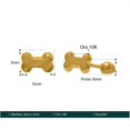 thumbnail image 3 of Aretes Broqueles Hueso Perro Oro 10k Mujer Niña + Regalo V VAROURO EST.1991 Broquel, 3 of 5