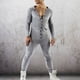 thumbnail image 2 of Mono para Hombre Ticfox con Botones y Capucha a Cuadros Gris Claro XXL, 2 of 6